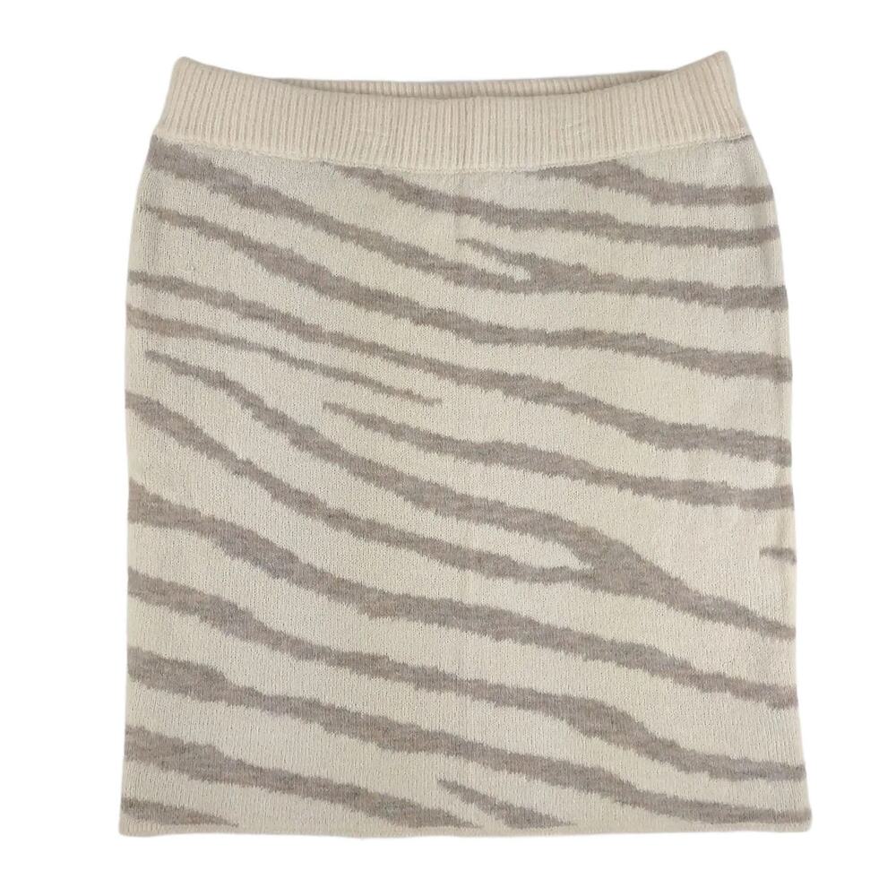 NWT Hem & Thread Women's L Animal Print Sweater Short Mini Skirt Boutique